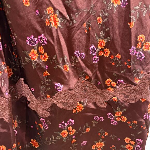 Free People Butterfly Babe Cap Sleeve Midi Dress Satin Sml Fairy Cottage Regency - Picture 7 of 15